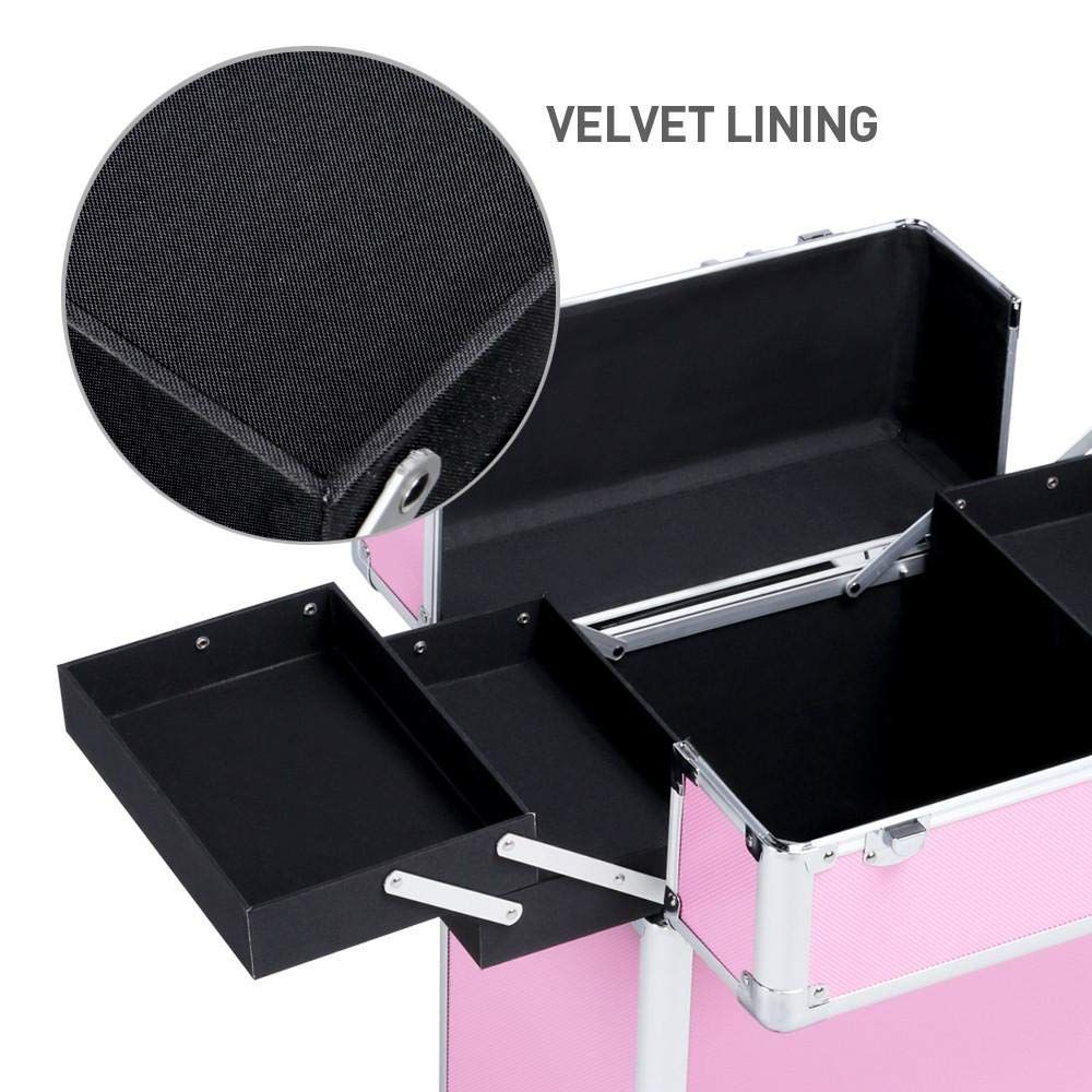Portable Cosmetic Beauty Hairdressing Makeup Box Trolley